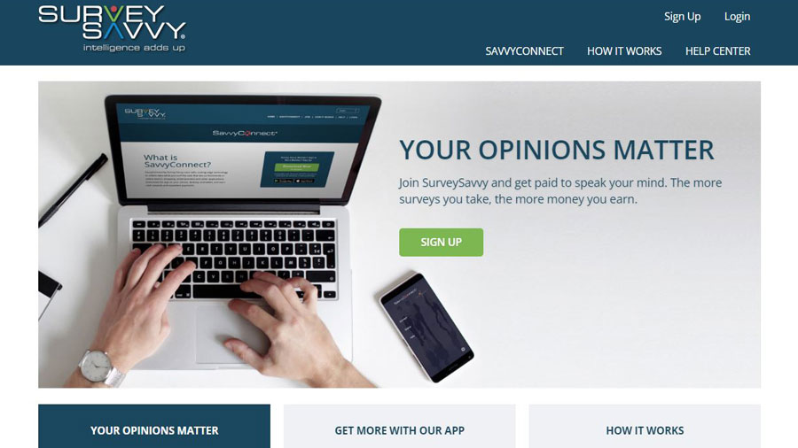 SurveySavvy من أفضل مواقع ربح المال عن طريق استطلاعات الرأي