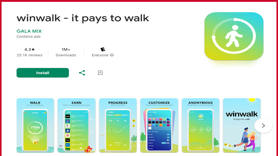 winwalk أفضل تطبيق المشي لربح المال في المغرب