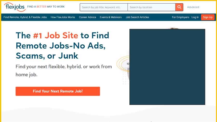 Flexjobs من أفضل مواقع فري لانسر للمبتدئين