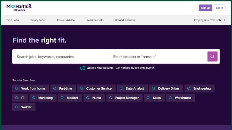 Monster من أفضل مواقع البحث عن عمل في الإنترنت
